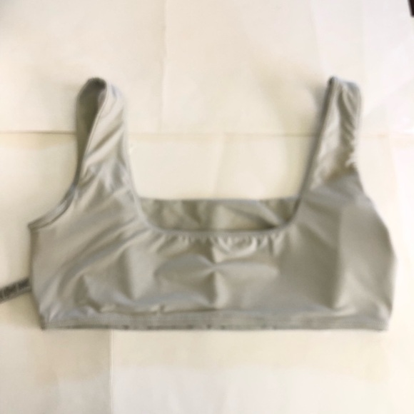 SKIMS Faux Leather Bralette Top in Shell Plus Size 2X - Picture 9 of 15